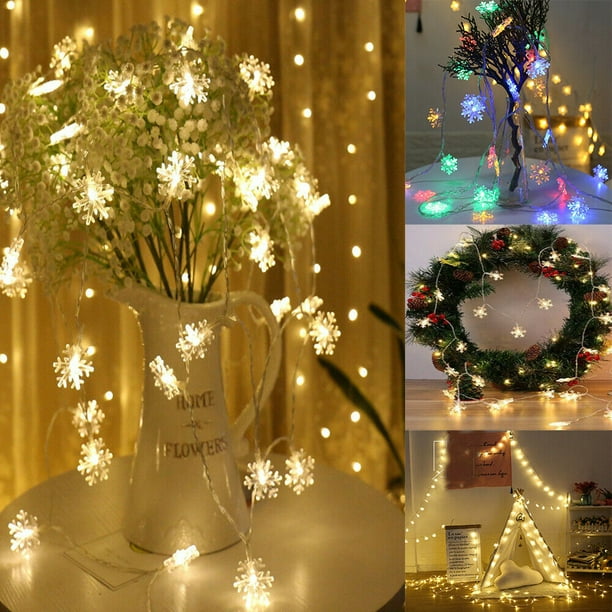2M-10M Rose/Love Heart/ Tiny Green Leaf Garland Christmas Holiday String Lights
